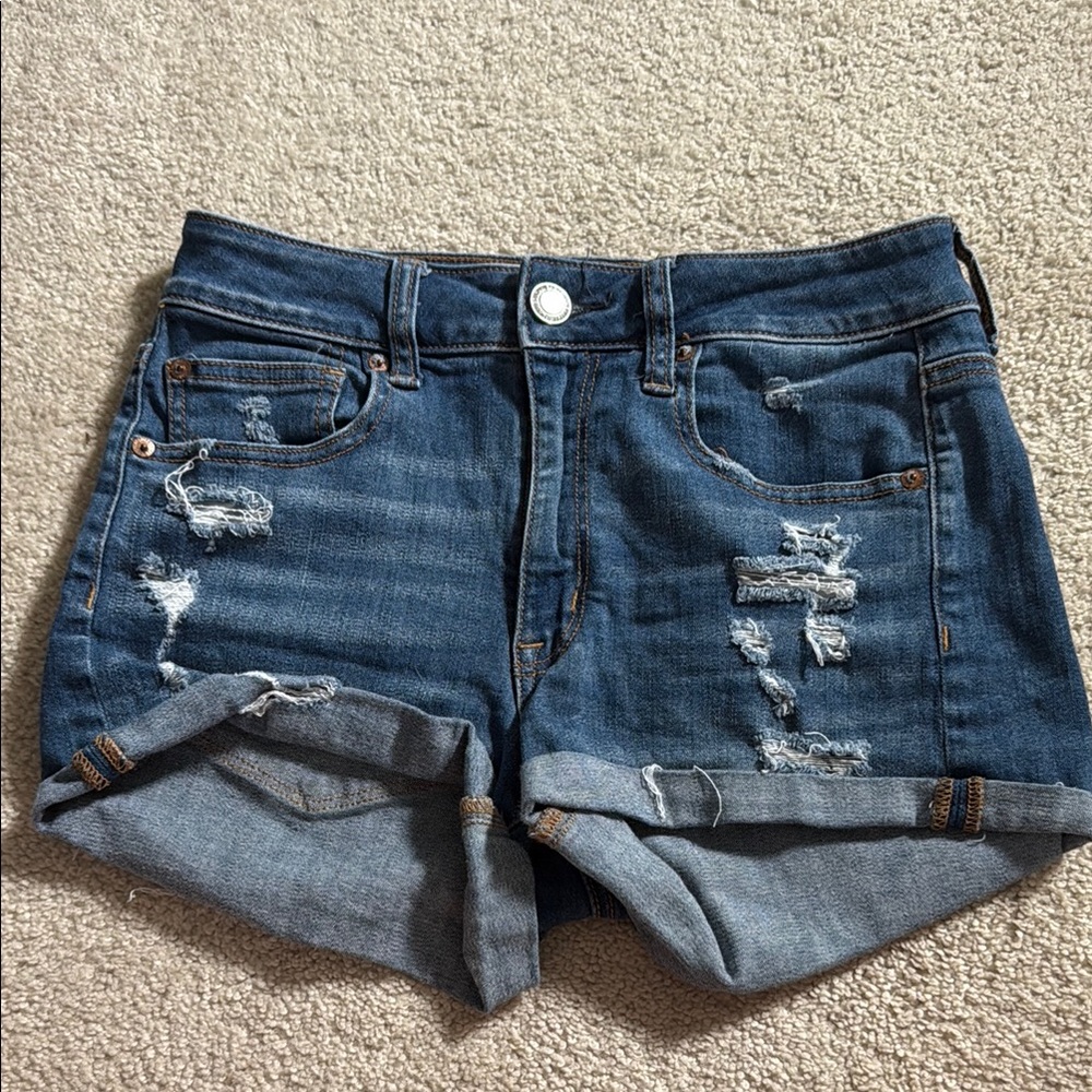 Denim Distressed Women Shorts